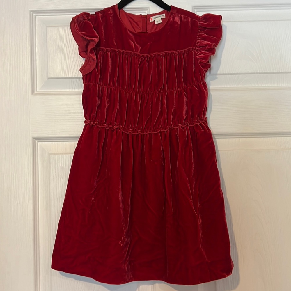 Crewcuts red velvet dress size 6.